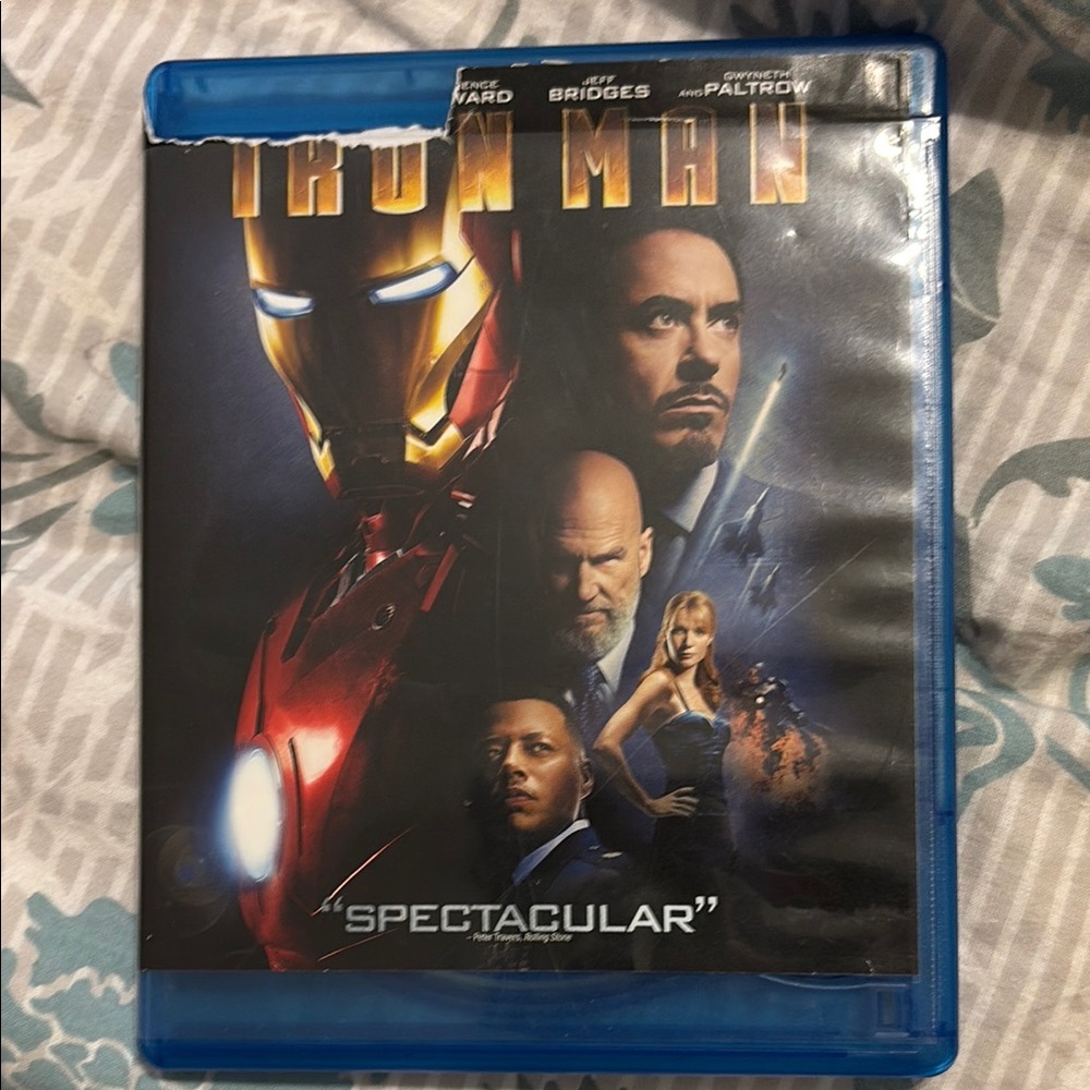 Marvel Iron Man Blu-ray - Red and Blue Cover